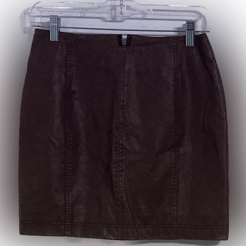 Free People - Brown Mini Skirt - Size 4